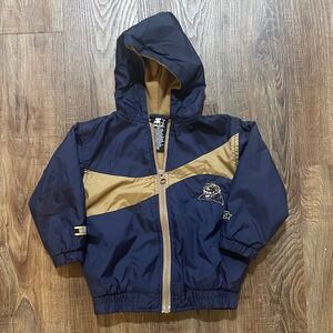Kids Starter Navy Gold Panther Football‎ Team Starter Jacket Hooded 24M